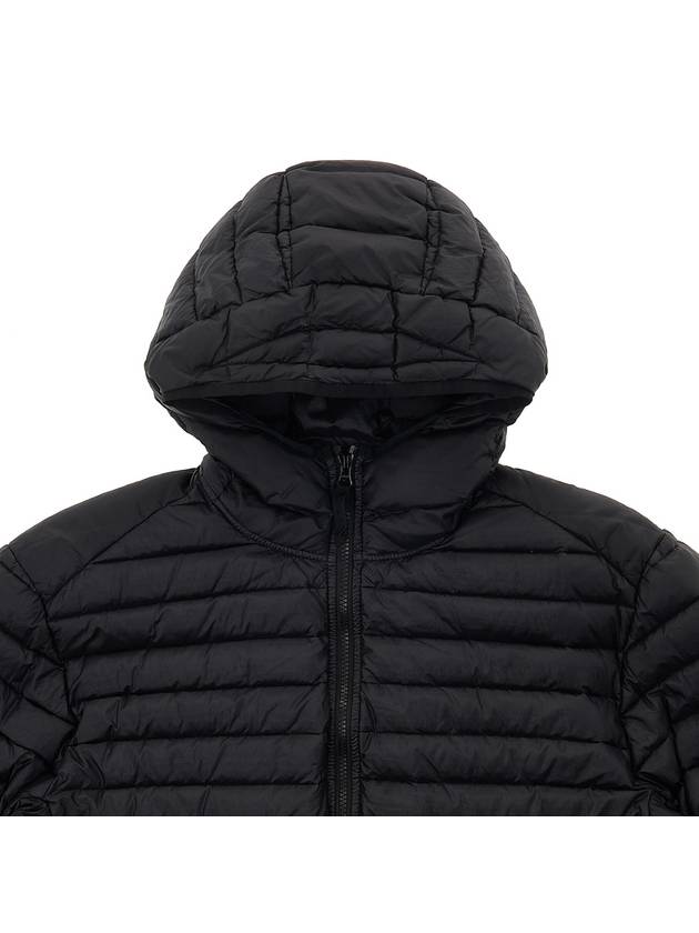 Room Woven Chamber Recycled Nylon Down Padding Hooded Jacket Black - STONE ISLAND - BALAAN 4