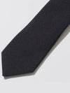 Men's Signature Evening Skinny Silk Tie Black - SAINT LAURENT - BALAAN 7