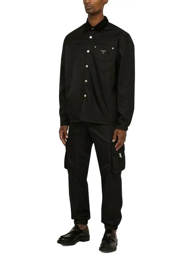 Re Nylon Long Sleeves Shirt Black - PRADA - BALAAN 4