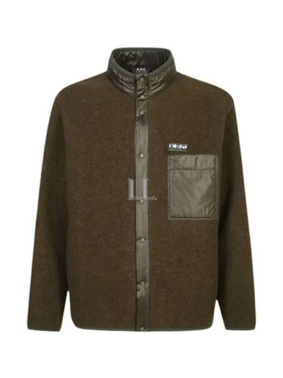 Iwan Fleece Wool Jacket Verde - A.P.C. - BALAAN 2