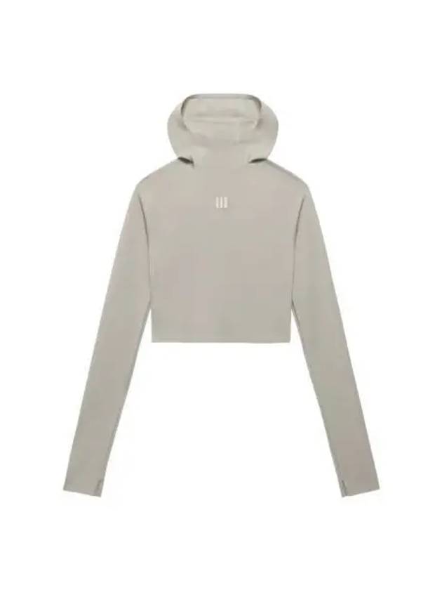 adidas FEAR OF GOD Athletics Women s Base Layer Crop Hoodie Sesame - ADIDAS - BALAAN 1