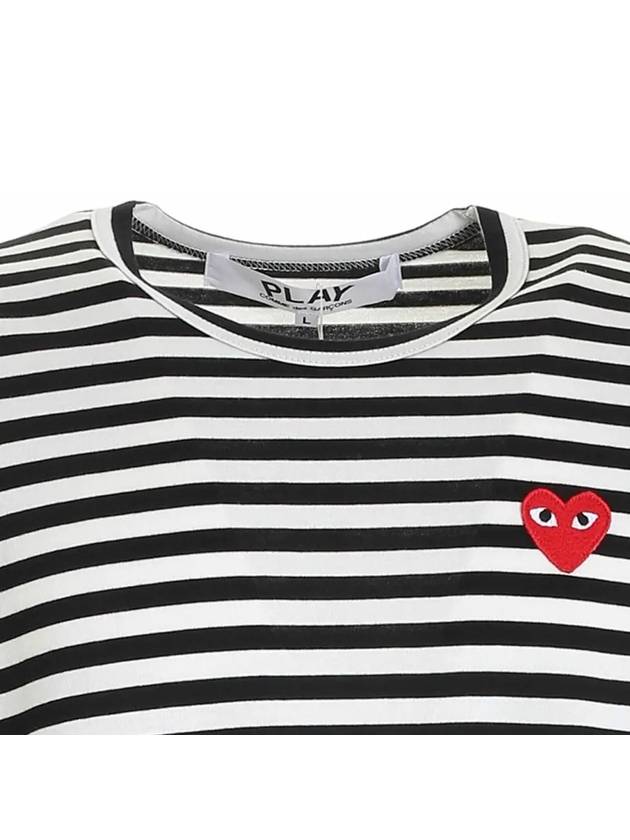 Red Heart Waffen Stripe T Shirt AZ T164 051 1 - COMME DES GARCONS - BALAAN 4