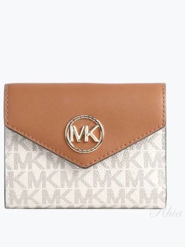 Carmen Medium Half Wallet Vanilla - MICHAEL KORS - BALAAN 2