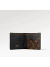 Multiple 2-Fold Bifold Wallet Brown Black - LOUIS VUITTON - BALAAN 4