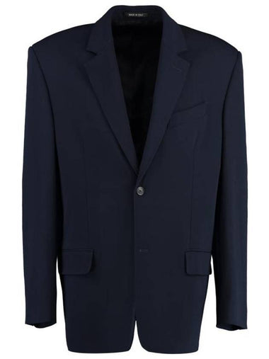 Regular Tailored Jacket Navy - BALENCIAGA - BALAAN 1