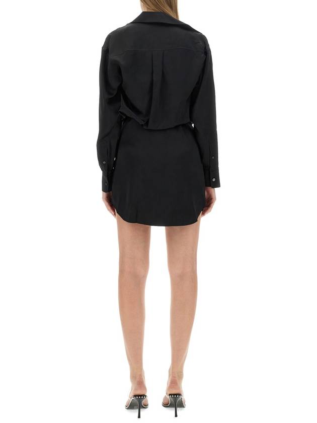 layered button down dress WITH CAMISOLE 4WC4236229 001 B0110948877 - ALEXANDER WANG - BALAAN 4