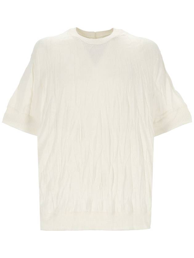 Crushed Knit Top Ivory - HELMUT LANG - BALAAN 2