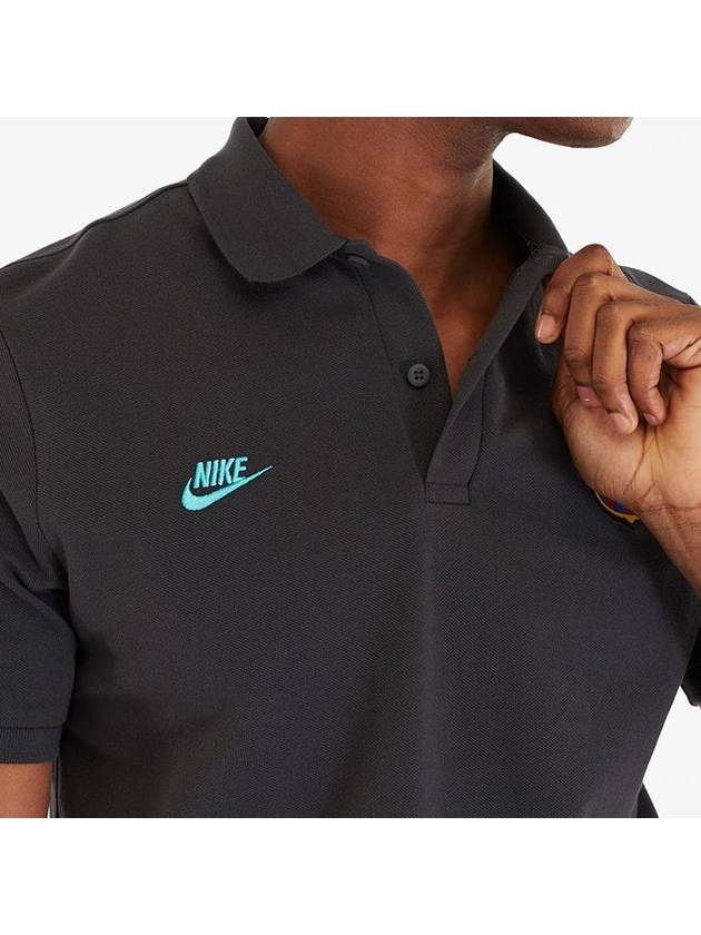 Barcelona Polo Shirt Grey - NIKE - BALAAN 5