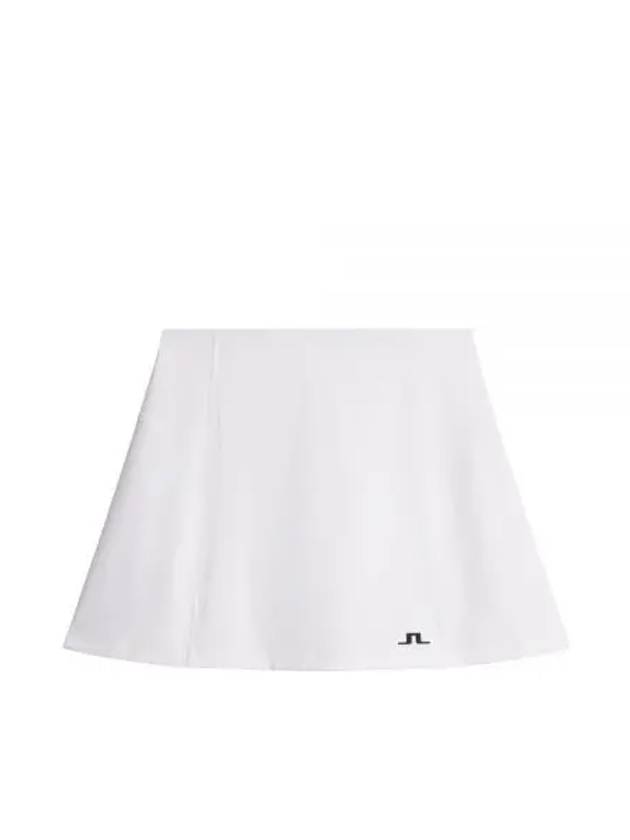 Kayla Logo Print Skirt White - J.LINDEBERG - BALAAN 2