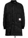 Maison MAISON Bottom Layered Quilted Coat Black - MIHARA YASUHIRO - BALAAN 3