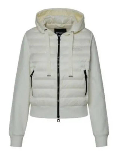 Bolsena Goose Down Mix Hoodie Cardigan Ivory - DUVETICA - BALAAN 2