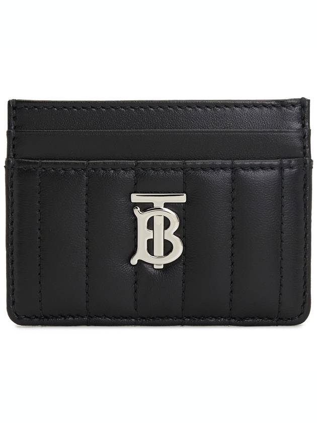 Lola Quilted Card Wallet Black - BURBERRY - BALAAN 2