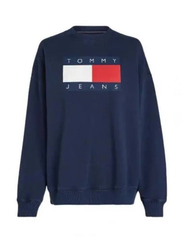 Tommy Hilfiger JEANS FLAG CREW NECK DW18623 C1G sweatshirt - TOMMY HILFIGER - BALAAN 1