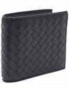 Intrecciato Weaving Half Wallet Dark Grey - BOTTEGA VENETA - BALAAN 4