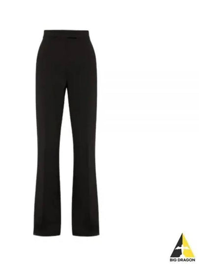 Norcia Viscose Straight Pants Black - MAX MARA - BALAAN 2