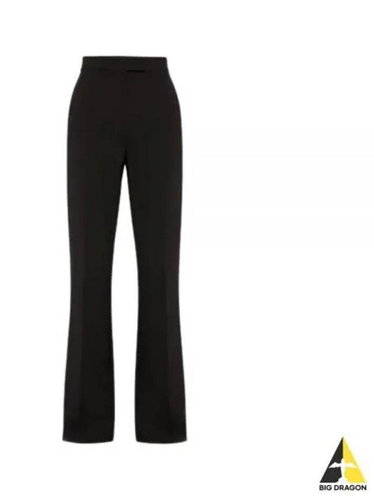 Norcia Viscose Straight Pants Black - MAX MARA - BALAAN 2