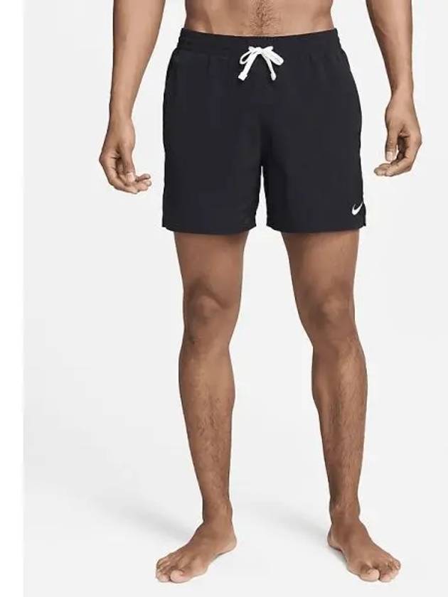 Swim Solid Icon Men s 5 Inch Bali Shorts Black White FZ6266 010 699579 - NIKE - BALAAN 1