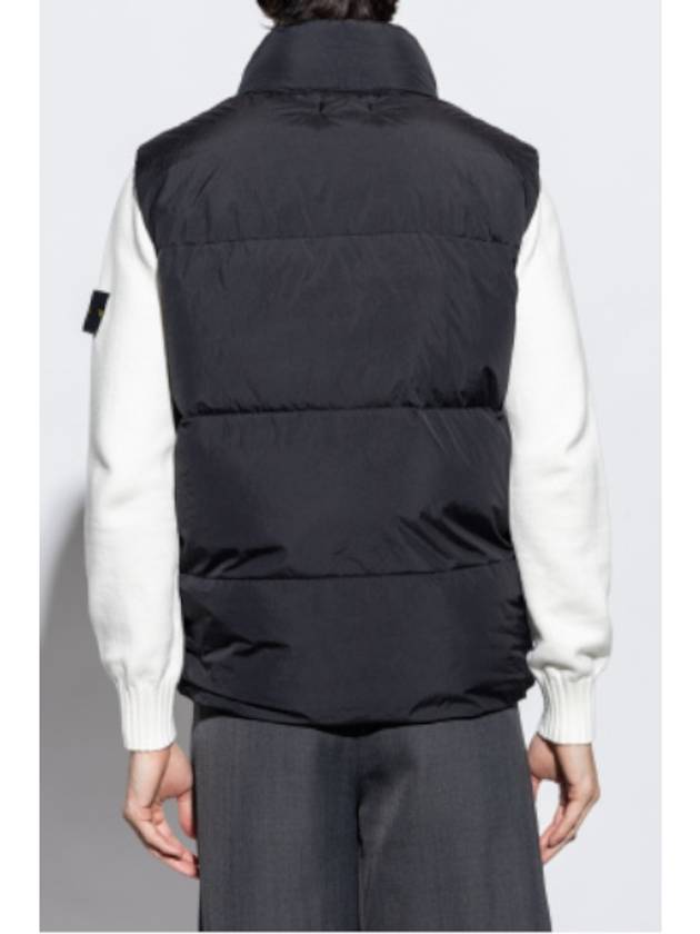 Wappen Patch High Neck Padding Vest Black - STONE ISLAND - BALAAN 5