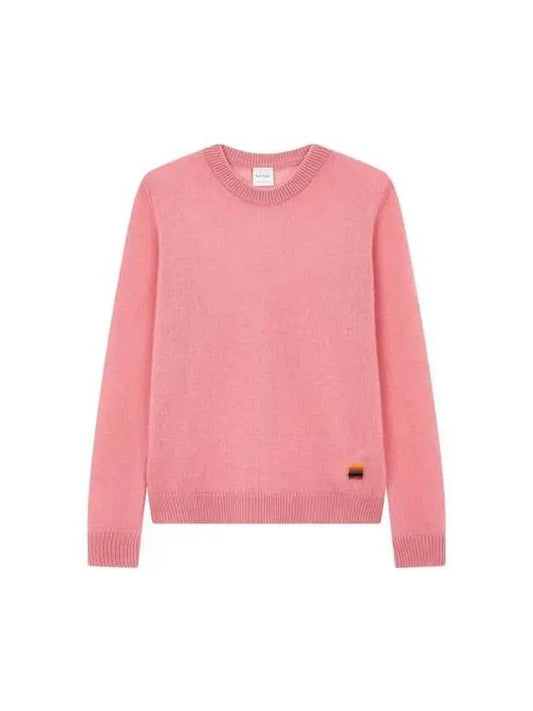 8th Anniversary Last 15 Double Coupon 9 7 8 Women s Cashmere Crew Neck Knit Dark Pink - PAUL SMITH - BALAAN 1