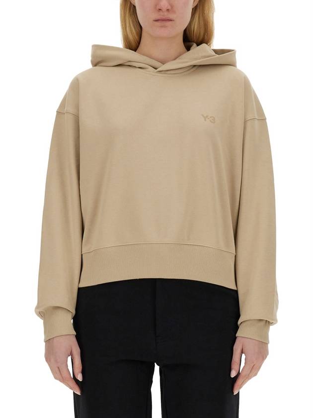 Hooded T-shirt IV5550 CLAYBROWN BEIGE - Y-3 - BALAAN 2