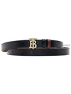 TB Reversible Leather Belt Black Tan - BURBERRY - BALAAN 2