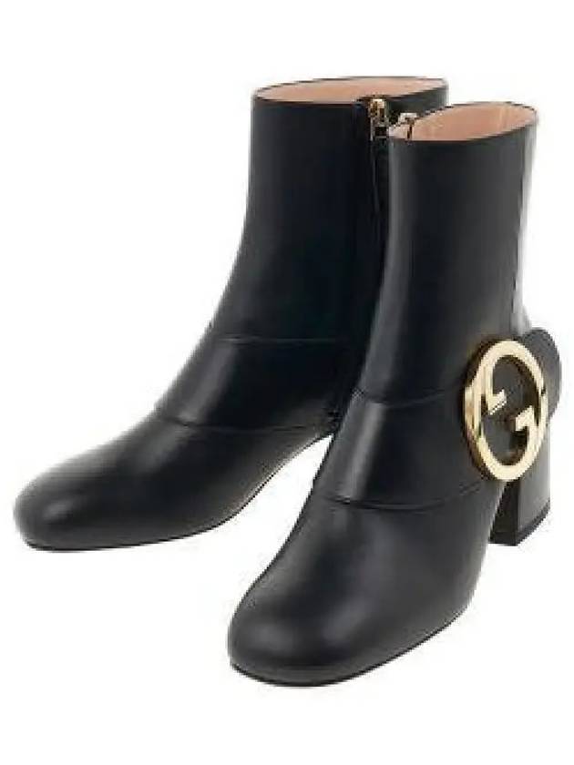 Blondie Leather Walker Boots Black - GUCCI - BALAAN 2