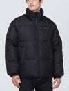 Medium-Length Re-Nylon Reversible Down Padded Jacket Black - PRADA - BALAAN 2