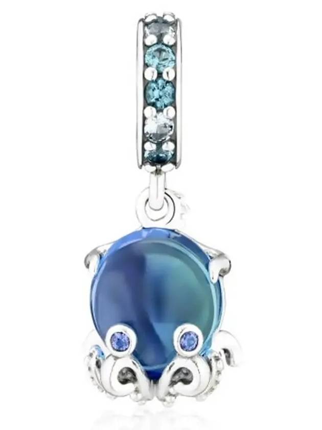 Murano Glass Cute Octopus Bracelet Charm Silver Blue - PANDORA - BALAAN 4