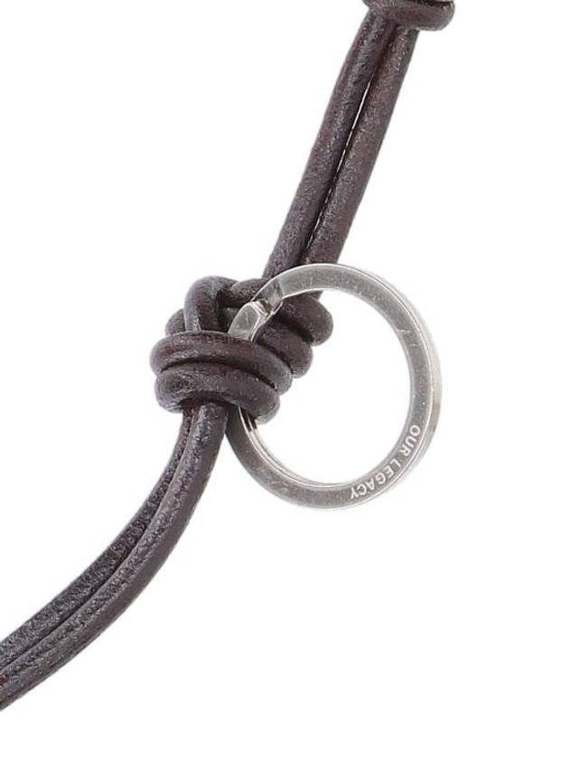 Udon Ladon Leather Necklace Dark Brown - OUR LEGACY - BALAAN 3