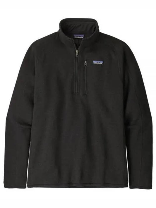 Men's Better Sweater Quater Zip Fleece Jacket Black - PATAGONIA - BALAAN 2