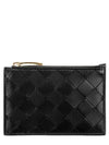 Zipper Key Pouch Card Wallet Black - BOTTEGA VENETA - BALAAN 3