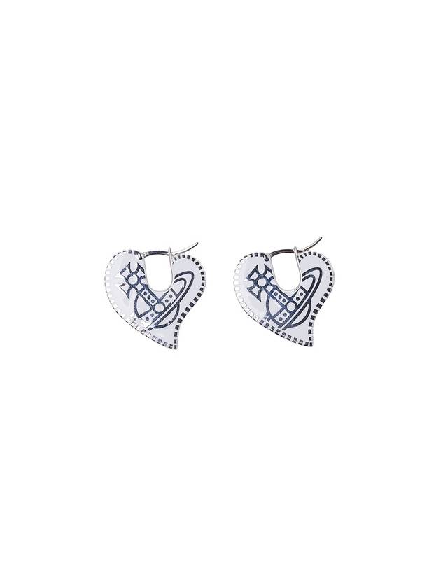 Amanda Heart Earrings White - VIVIENNE WESTWOOD - BALAAN 1