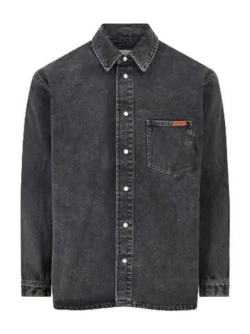 Denim Overshirt Black Wash Shirt - MARTINE ROSE - BALAAN 1