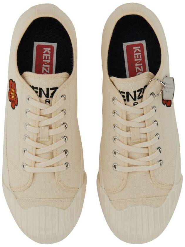 School Flower Low Top Sneakers Cream - KENZO - BALAAN 7