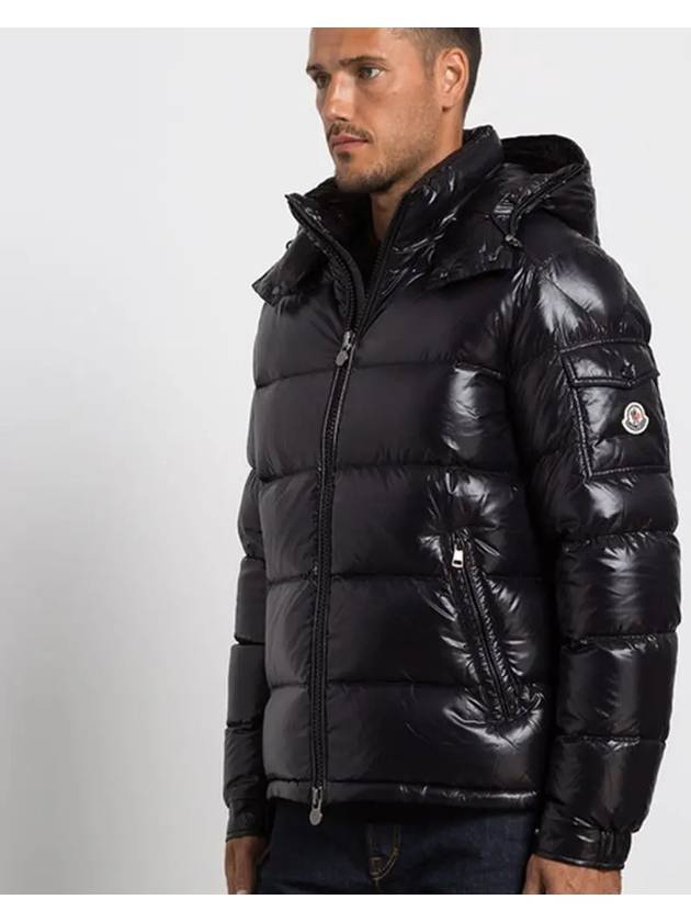 Men's Maya Short Down Padding Black - MONCLER - BALAAN 4