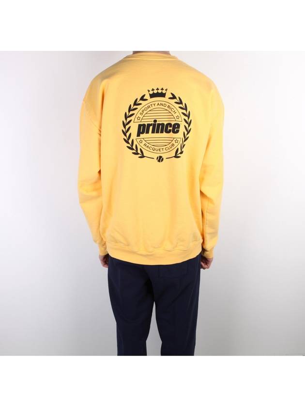 Crest Logo Sweatshirt Yellow Black - SPORTY & RICH - BALAAN 2