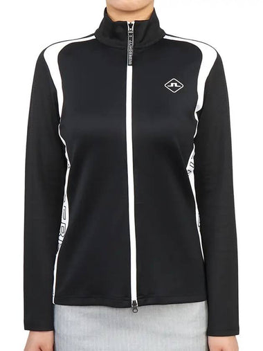 Golfwomen's Mid Layer Regular Fit Jacket Black - J.LINDEBERG - BALAAN 1