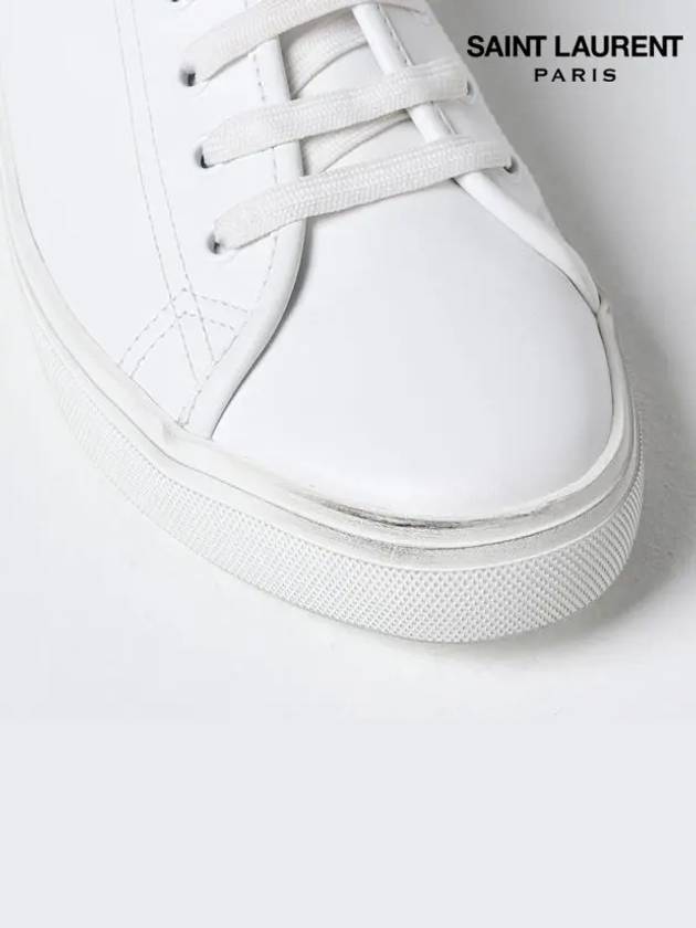 Men's Malibu Low Top Sneakers White - SAINT LAURENT - BALAAN 5