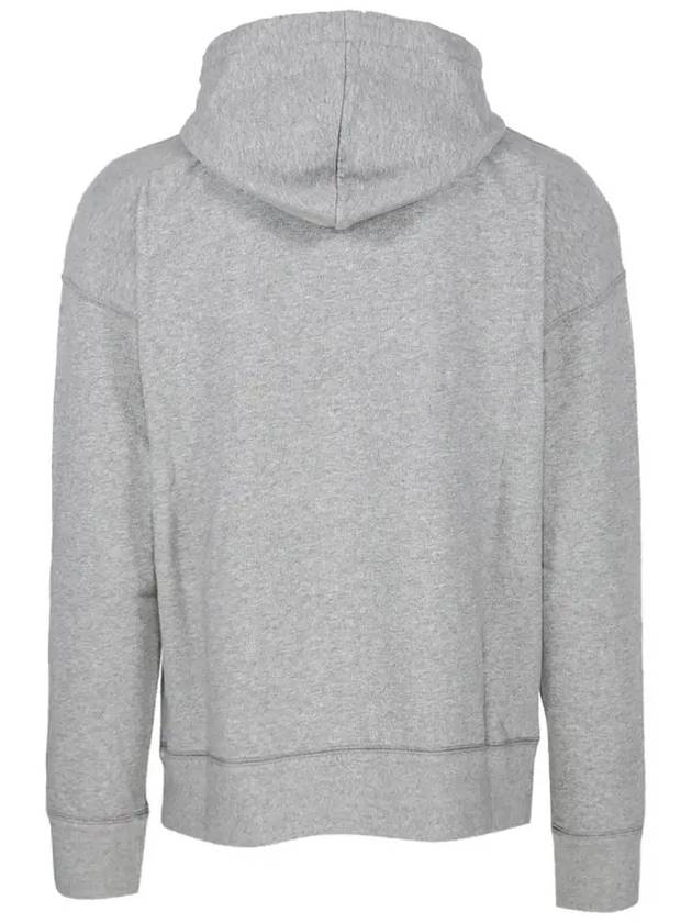 Mansel Logo Hoodie Faded Grey - ISABEL MARANT - BALAAN 4