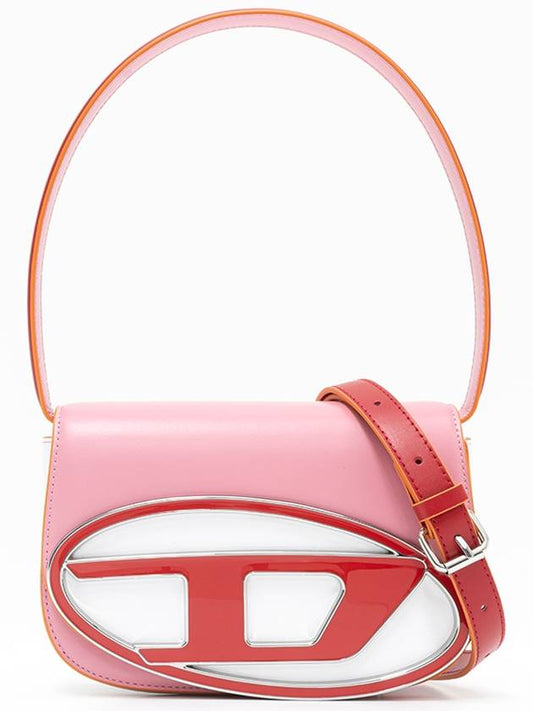 1DR Iconic Nappa Leather Shoulder Bag Blush Pink - DIESEL - BALAAN 1