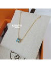 Pop H Pendant Mini PopAche Necklace Necklace Blue Jeans Yellow Gold - HERMES - BALAAN 2