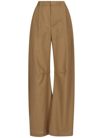 MM6 Maison Margiela Trousers Brown - MAISON MARGIELA - BALAAN 1