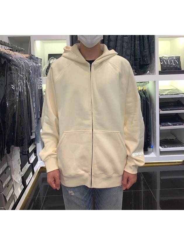 Logo hooded zipup cream - FEAR OF GOD ESSENTIALS - BALAAN 5