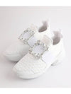 Viv Run Strass Buckle Low Top Sneakers White - ROGER VIVIER - BALAAN 7