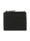 Intrecciato Zipper Card Wallet Black - BOTTEGA VENETA - BALAAN 2