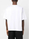 Pink Label Crew Neck Short Sleeve T-Shirt White - ACNE STUDIOS - BALAAN 5