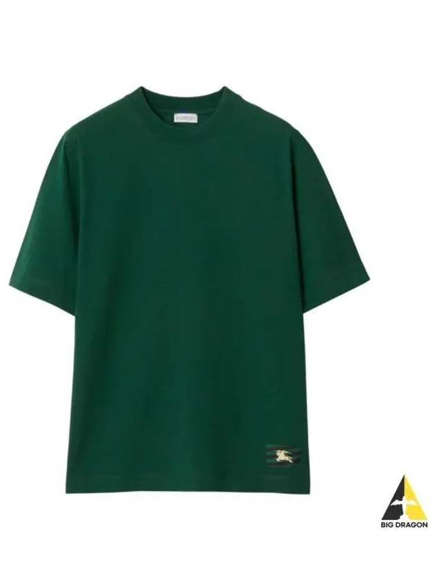 EKD Cotton Short Sleeve T-Shirt Green - BURBERRY - BALAAN 2