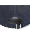 VPC Velvet Logo Denim Ball Cap Blue - A.P.C. - BALAAN 8