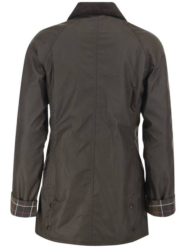 Classic Beadnell Wax Jacket Olive - BARBOUR - BALAAN 3