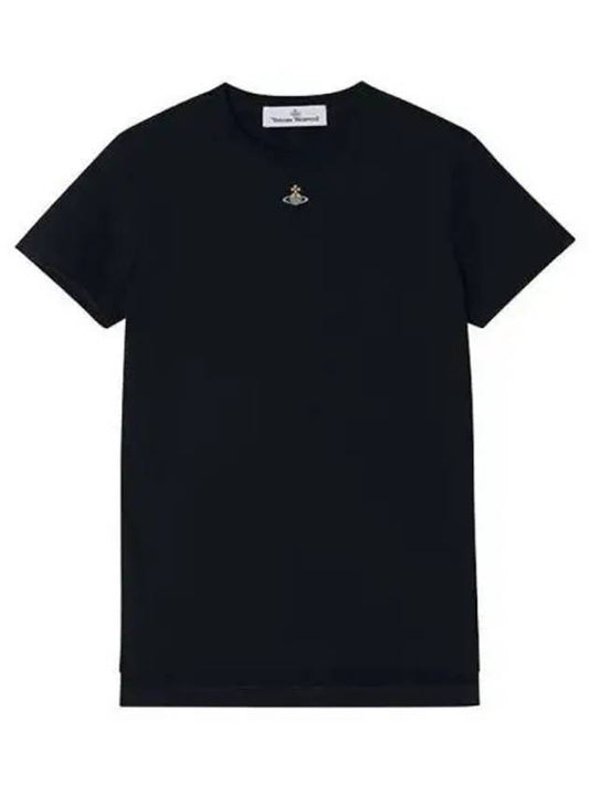 Embroided ORB Peru Short Sleeve T-Shirt Navy - VIVIENNE WESTWOOD - BALAAN 2